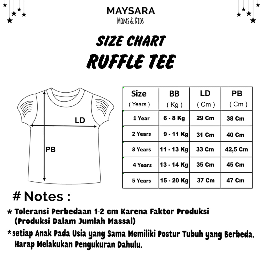 Kaos Ruffle Tee Vol2
