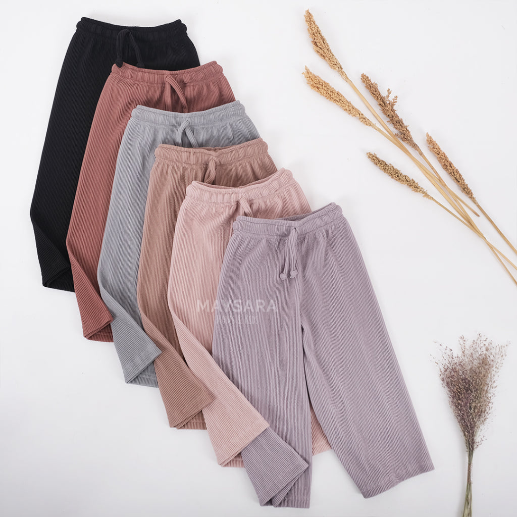 Celana Kulot Rib Knit