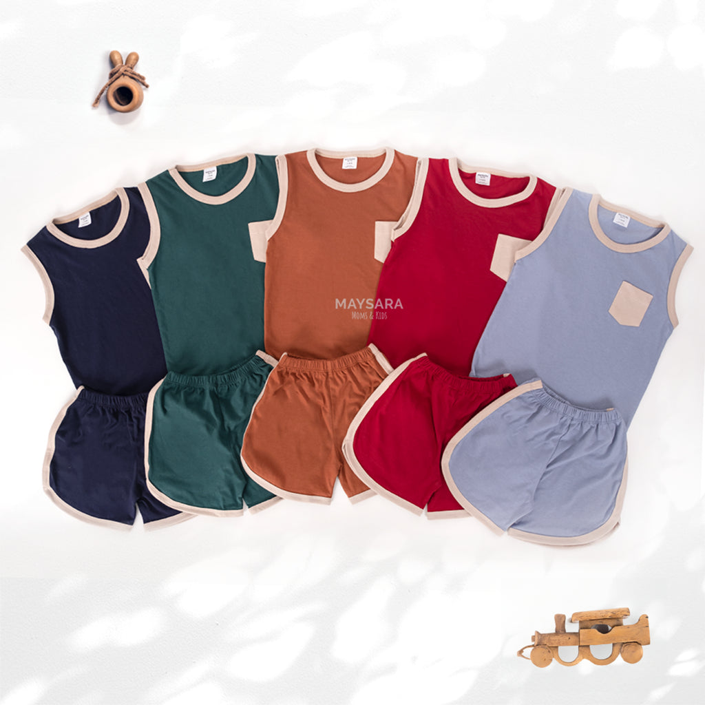 Piyama Singlet Combine Two Color