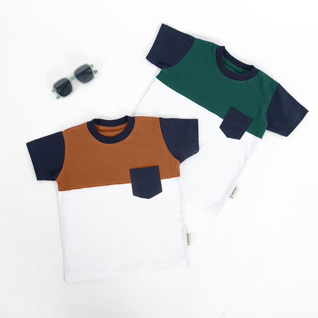 Kaos Kombinasi Saku