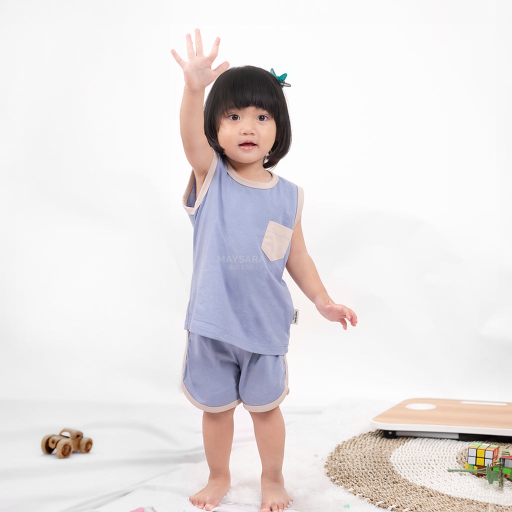 Piyama Singlet Combine Two Color