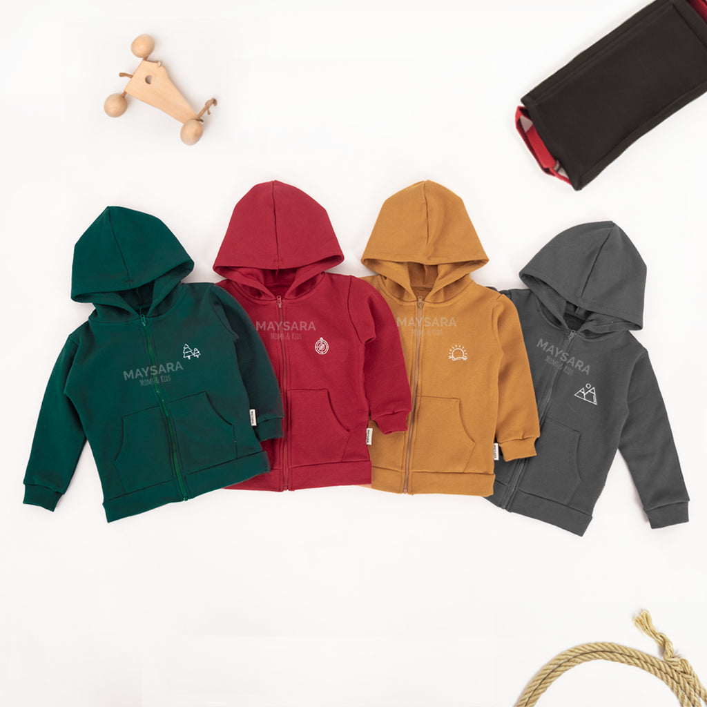 Jaket Hoodie Zipper Sleting