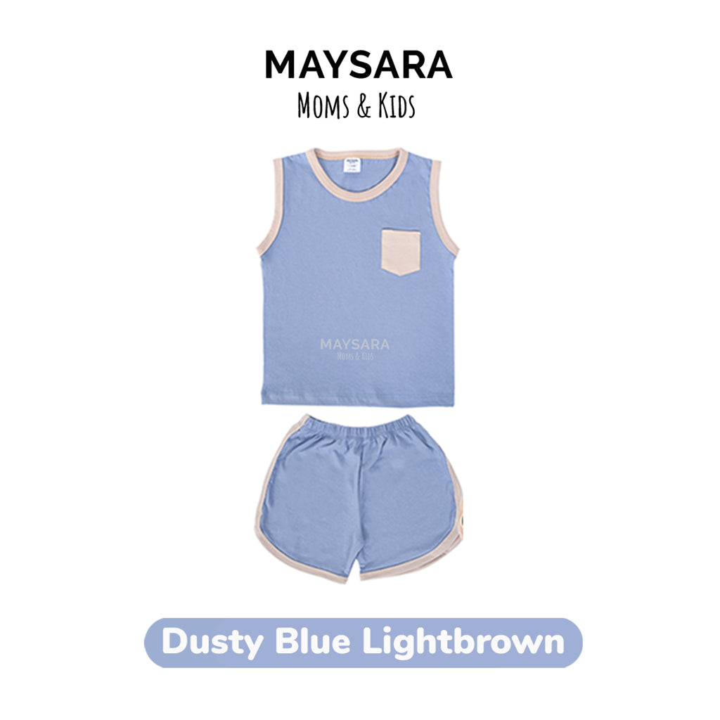 Piyama Singlet Combine Two Color