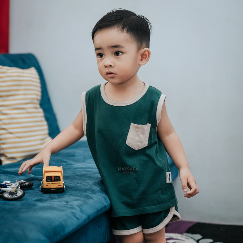 Piyama Singlet Combine Two Color