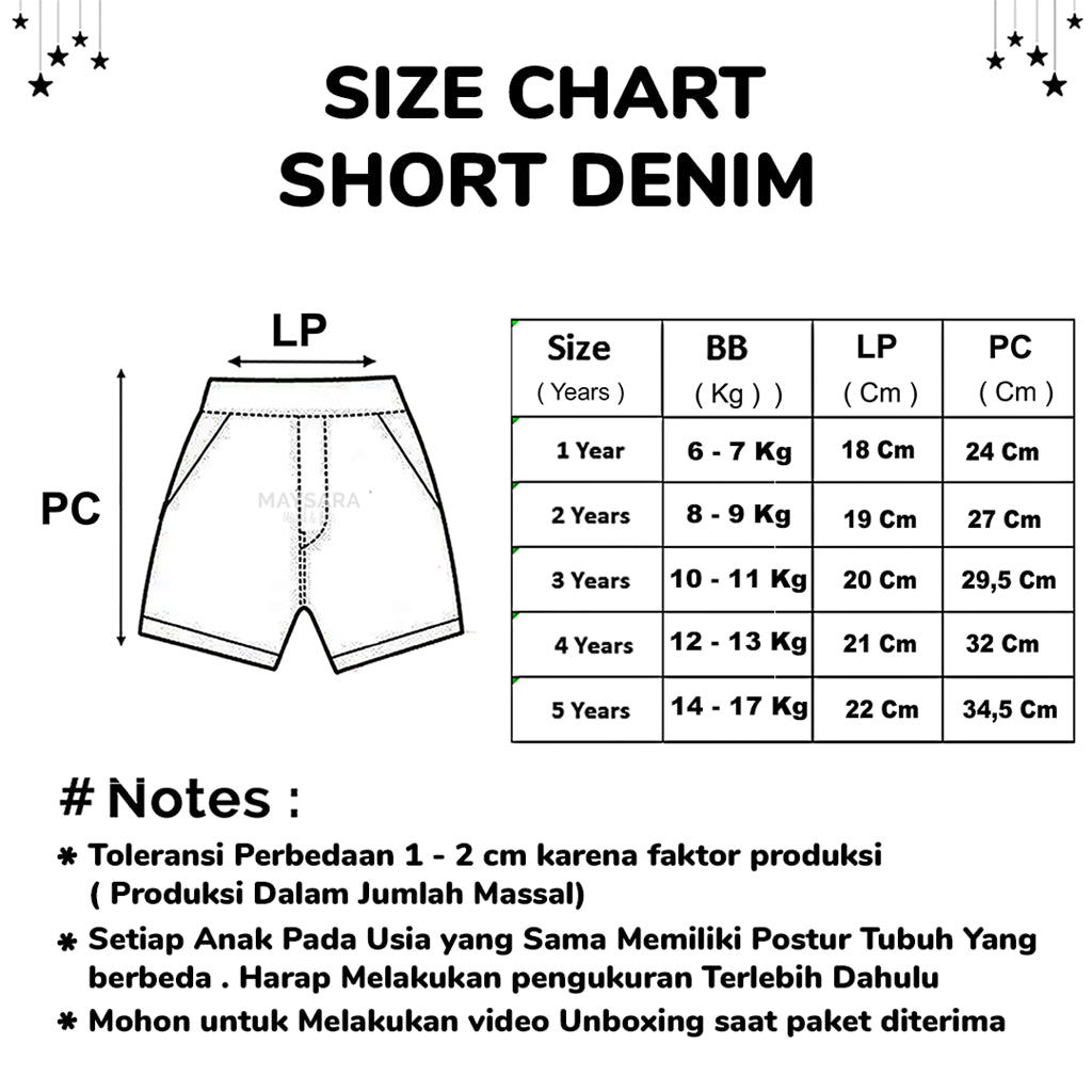 Celana Pendek Denim