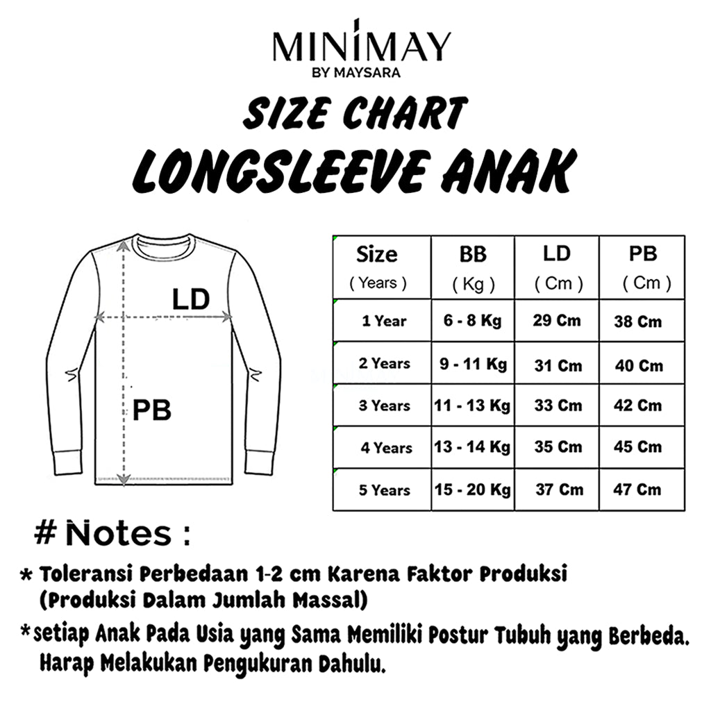 Kaos Lengan Panjang Kombinasi