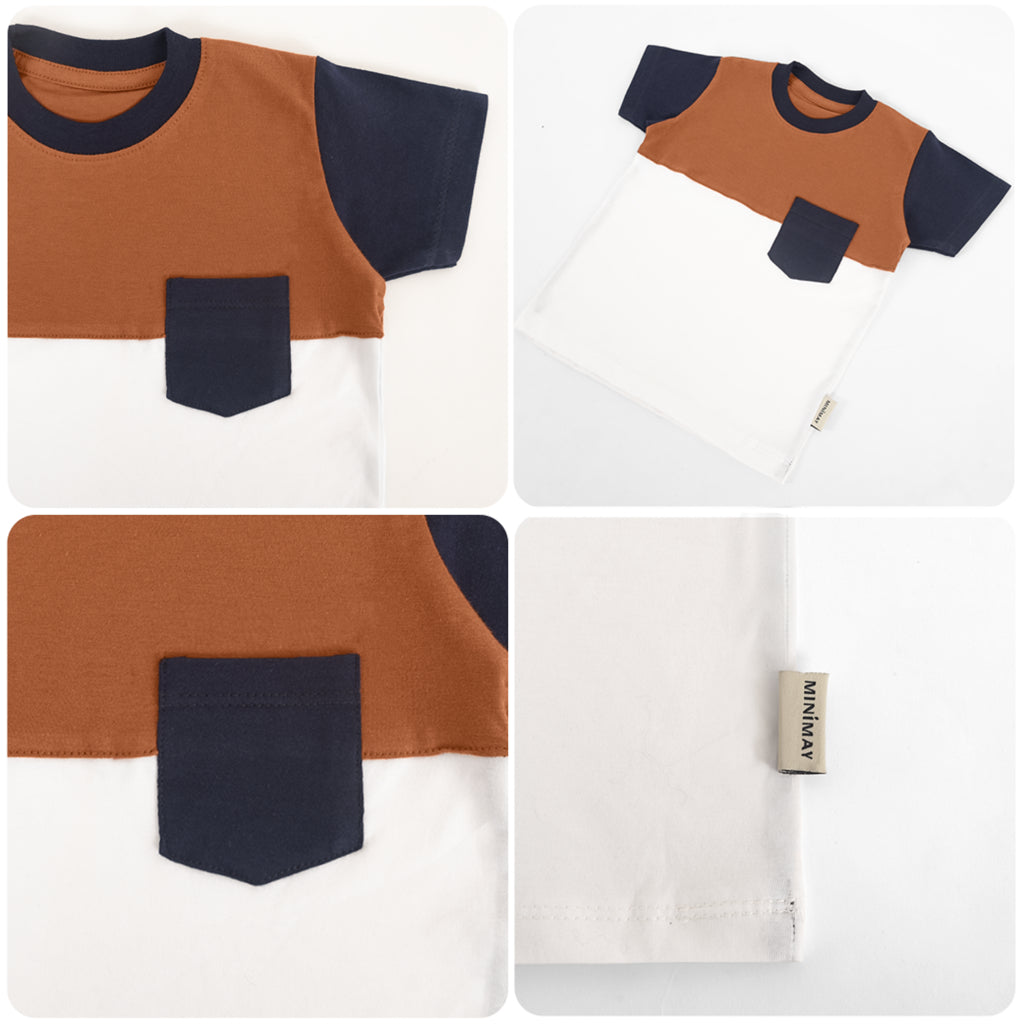Kaos Kombinasi Saku