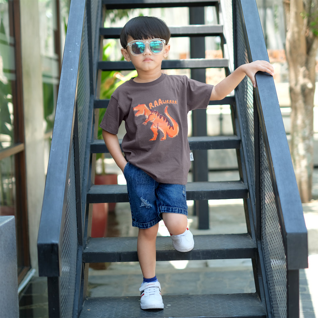 Celana Short Denim Sobek
