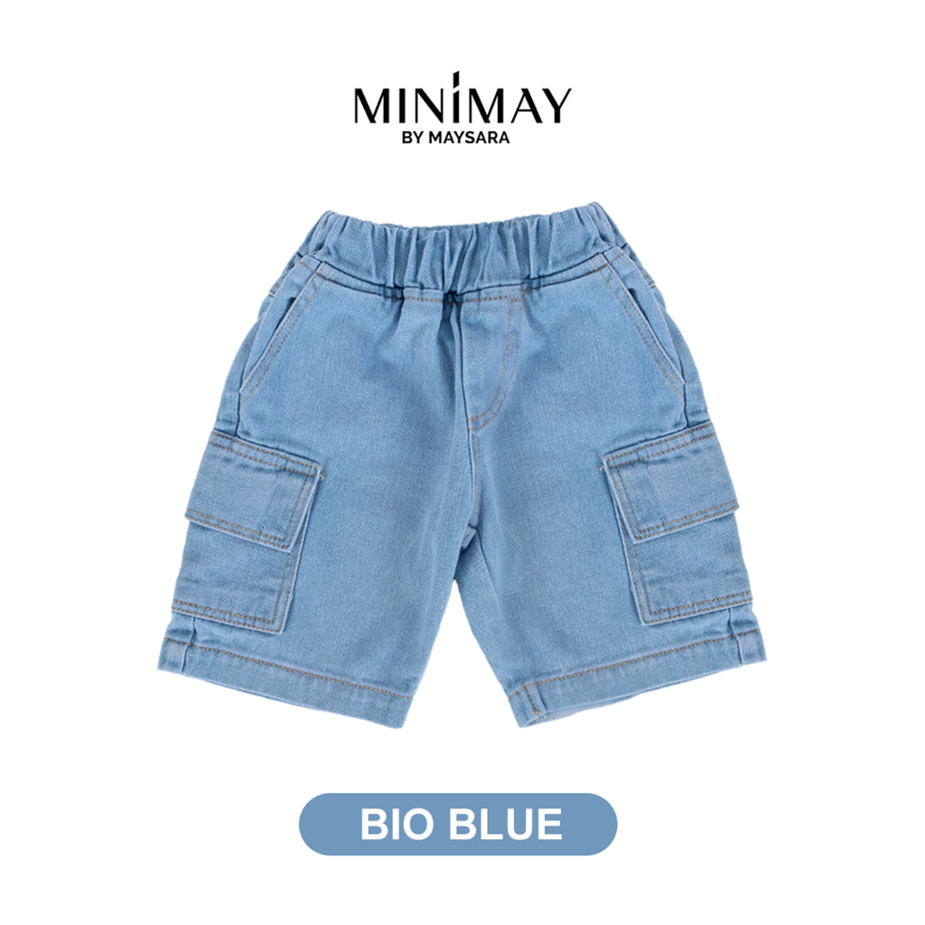 Celana Short Denim Sobek