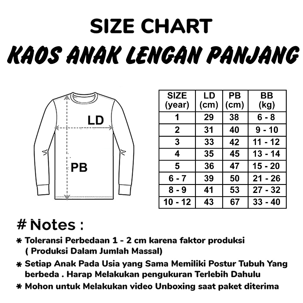 Kaos Lengan Panjang Raglan
