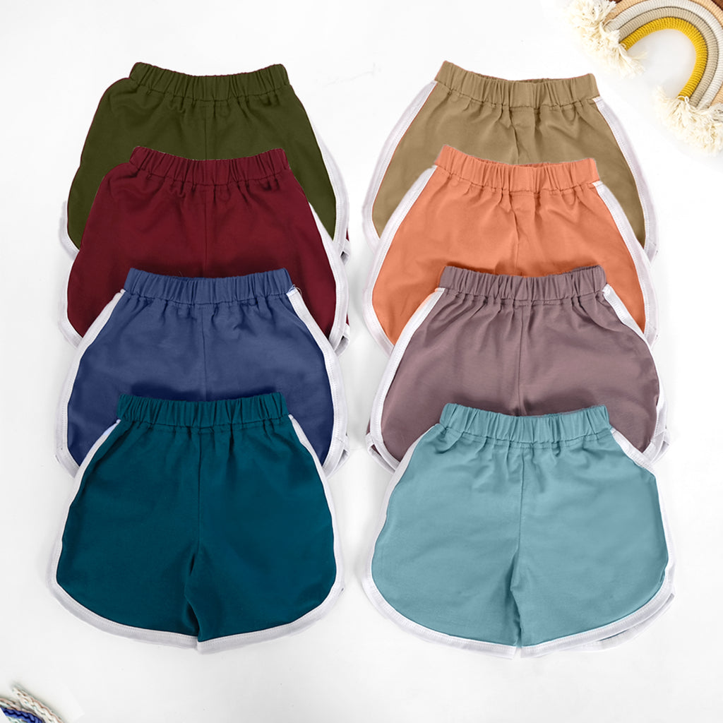 Celana Pendek Retro White Line