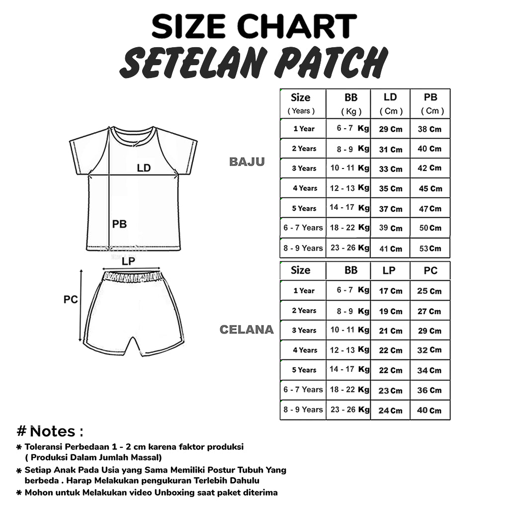 Setelan Animal Patch