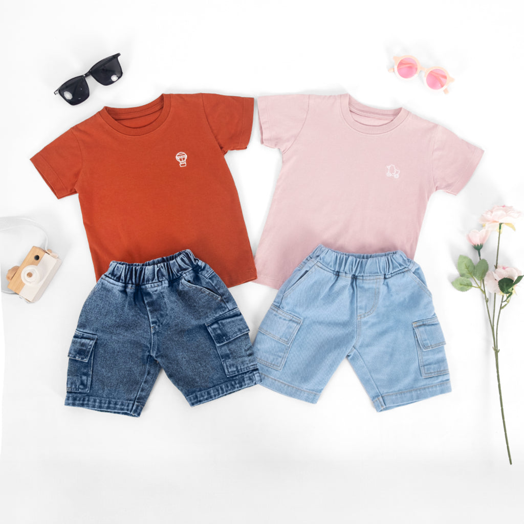Celana Short Denim Cargo