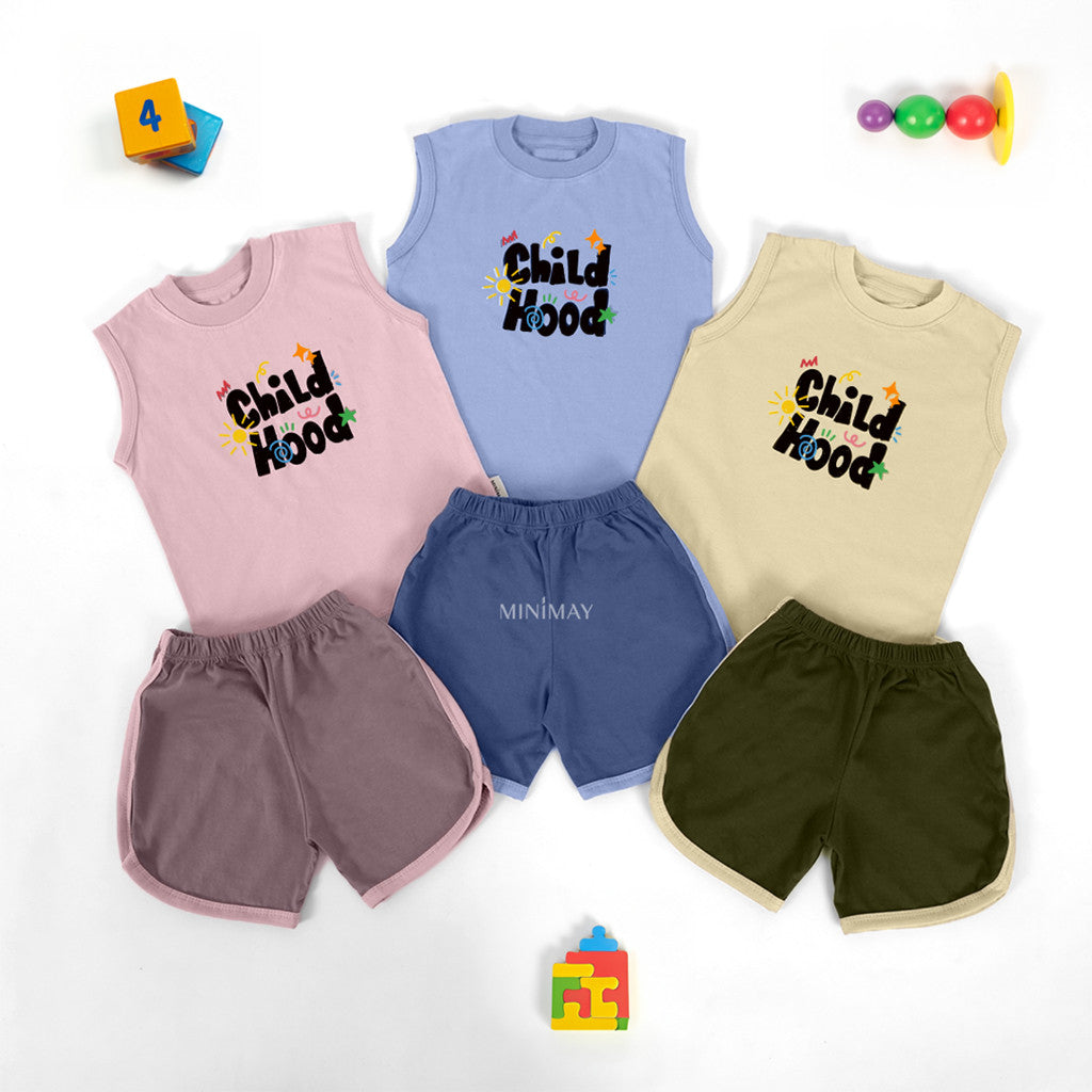Singlet Piyama Set Chilhood