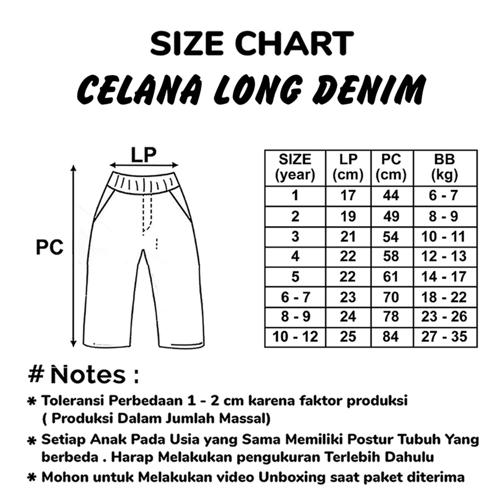 Celana Long Denim