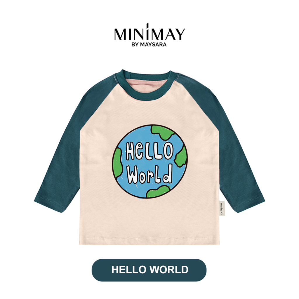 Kaos Lengan Panjang Raglan