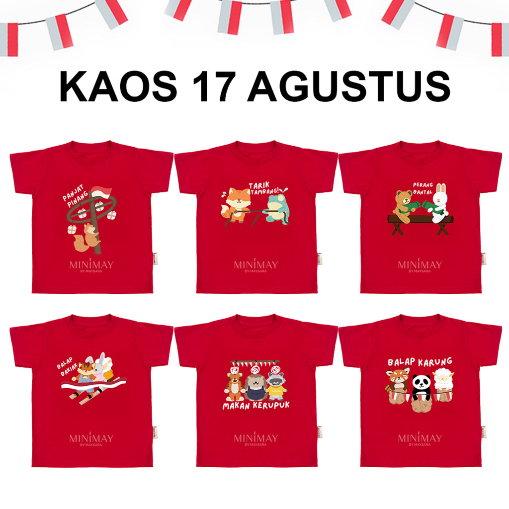 Kaos Anak 17 Agustus Indonesia