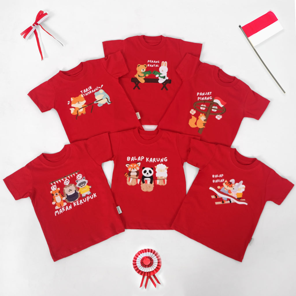 Kaos Anak 17 Agustus Indonesia