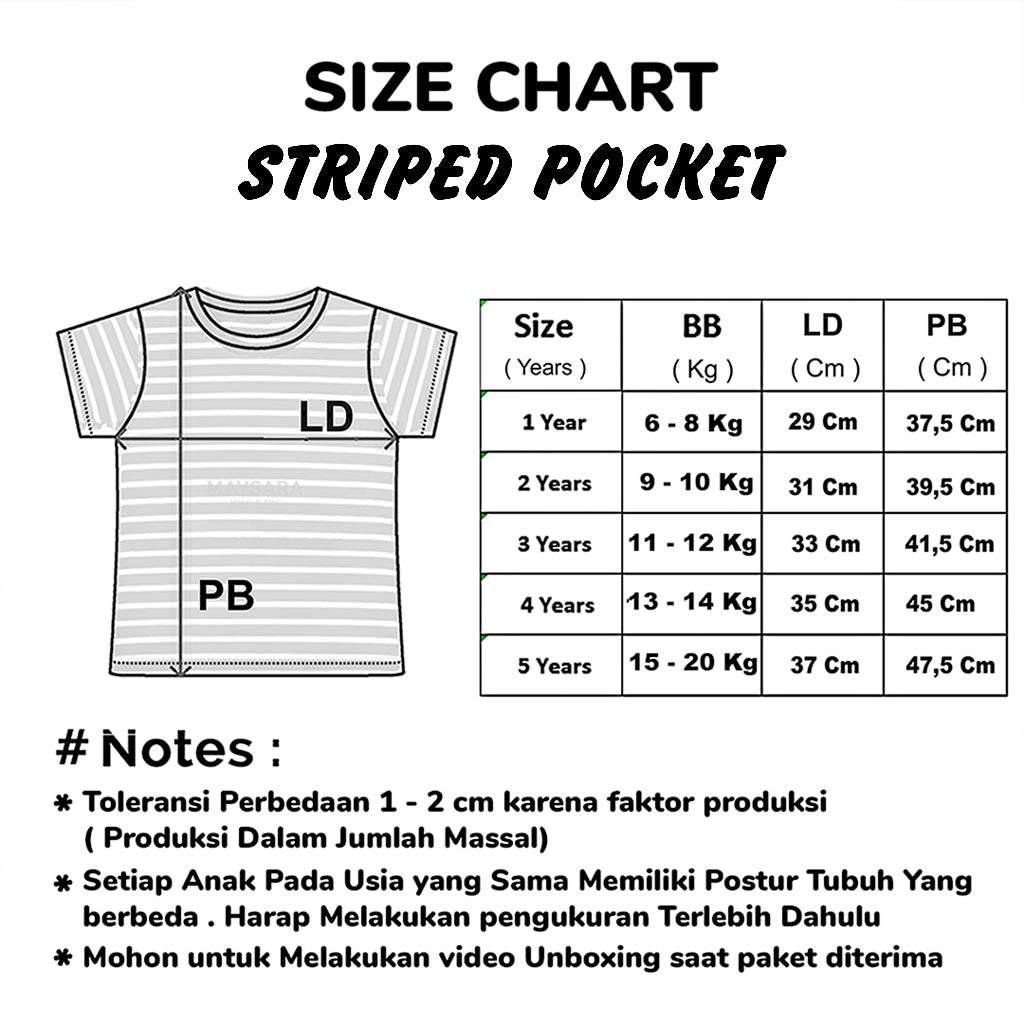 Kaos Stripe Saku