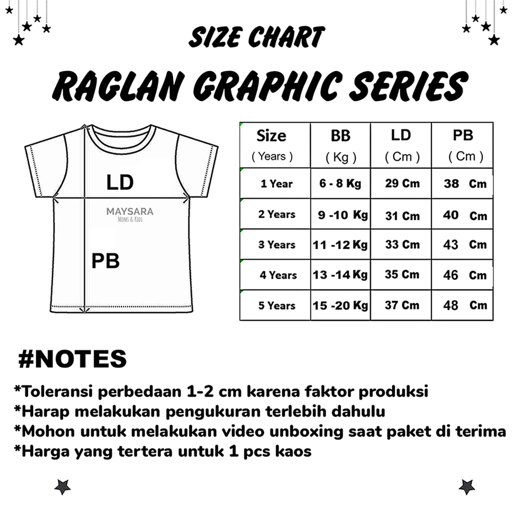 Kaos Raglan Graphic