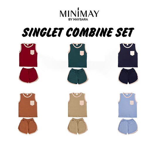 Piyama Singlet Combine Two Color