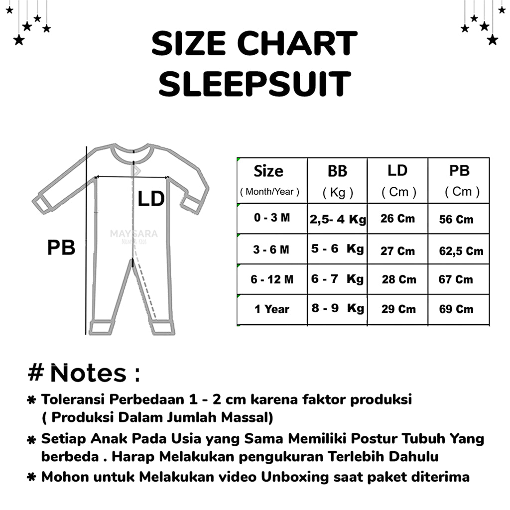 Sleepsuit Double Zipper