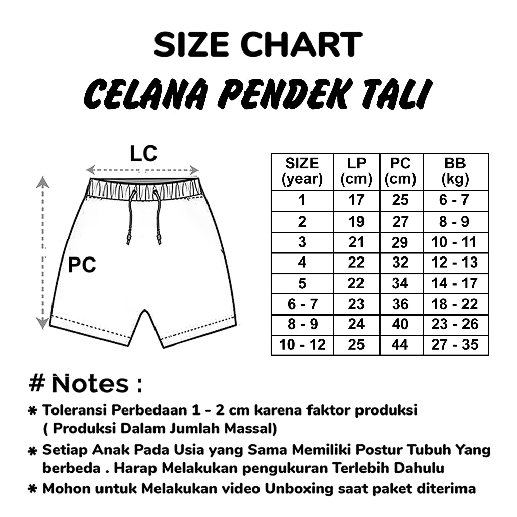 Celana Pendek Tali