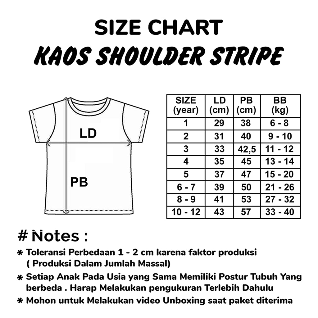 Kaos Shoulder Stripe