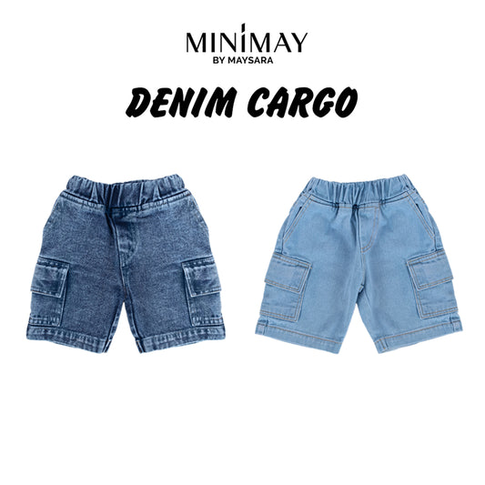 Celana Short Denim Cargo