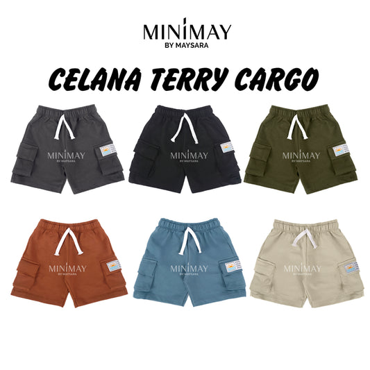 Celana Cargo Patch Baby Terry