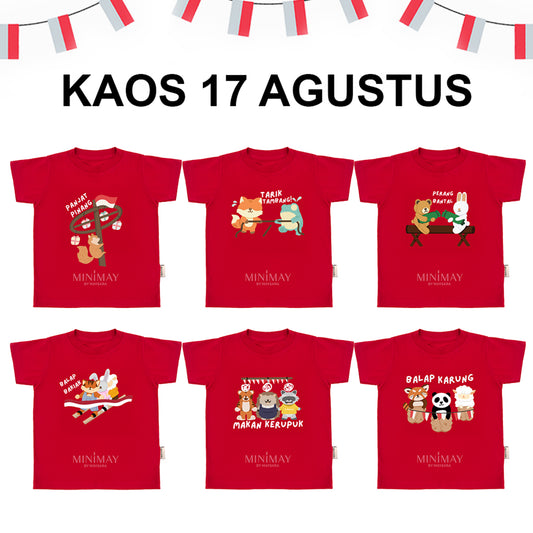 Kaos Anak 17 Agustus Indonesia